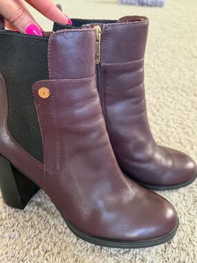 Tommy Hilfiger Britton Leather Ankle Booties